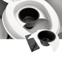 Flexaport toilet inzet pot wit set incl. 100 zakjes voor CT3000 / CT4000 serie na 2010