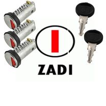 3x cilinderslot + 2x sleutels ZADI